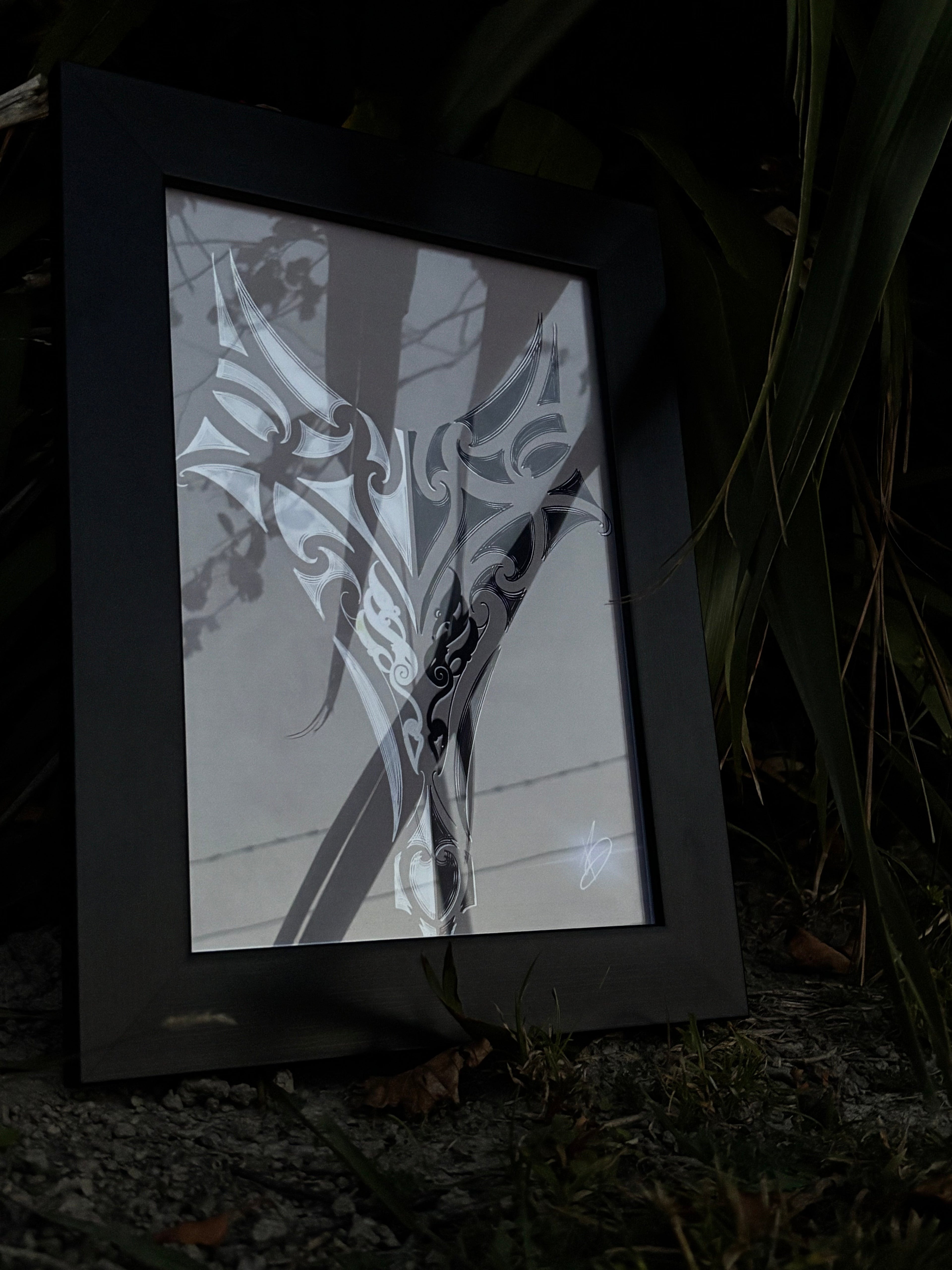 Night Wings (framed art )