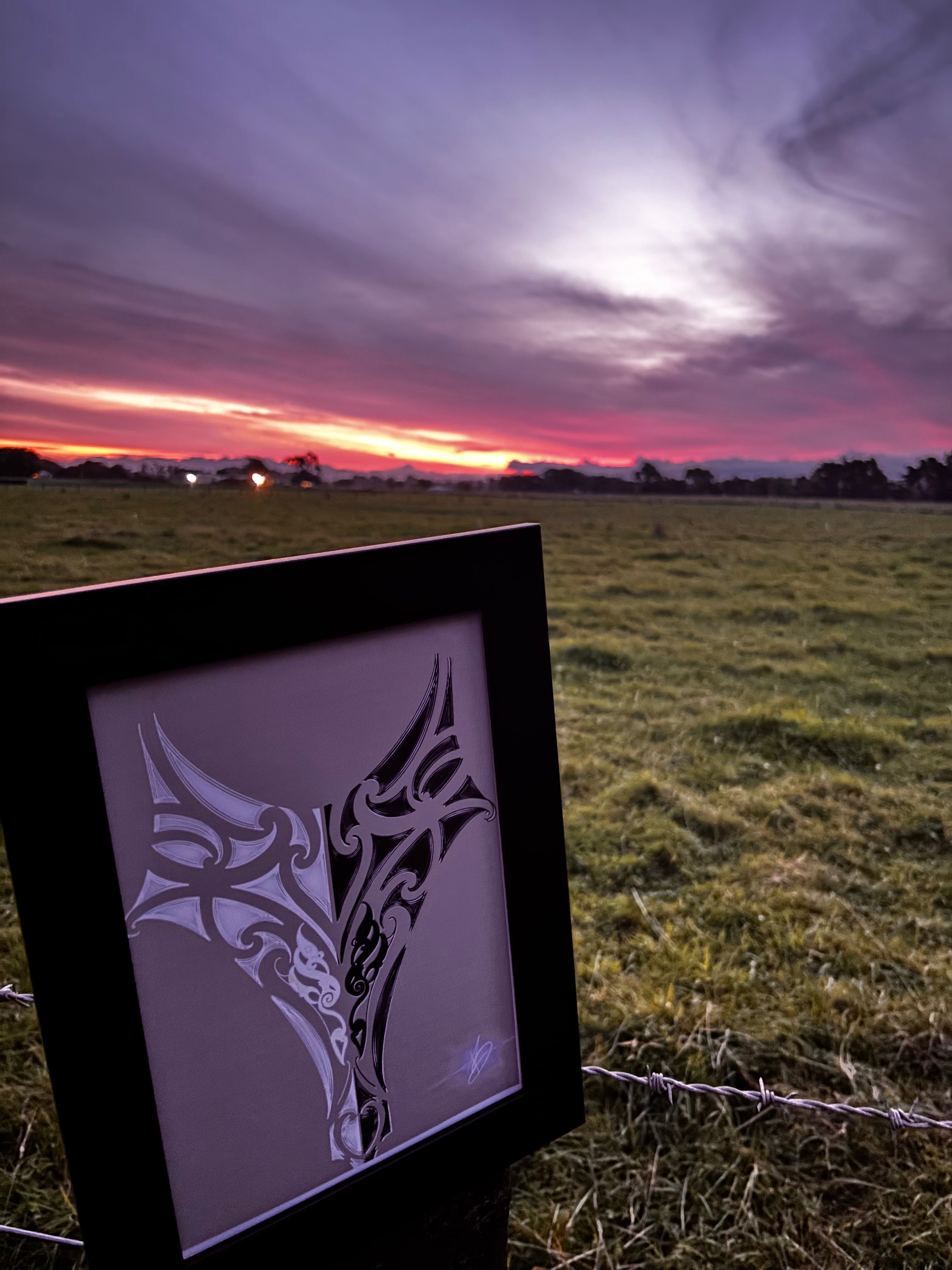 Night Wings (framed art )