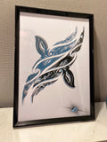 Waves of freedom (framed art)